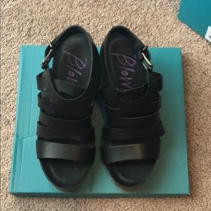 Blowfish- Black Wedges